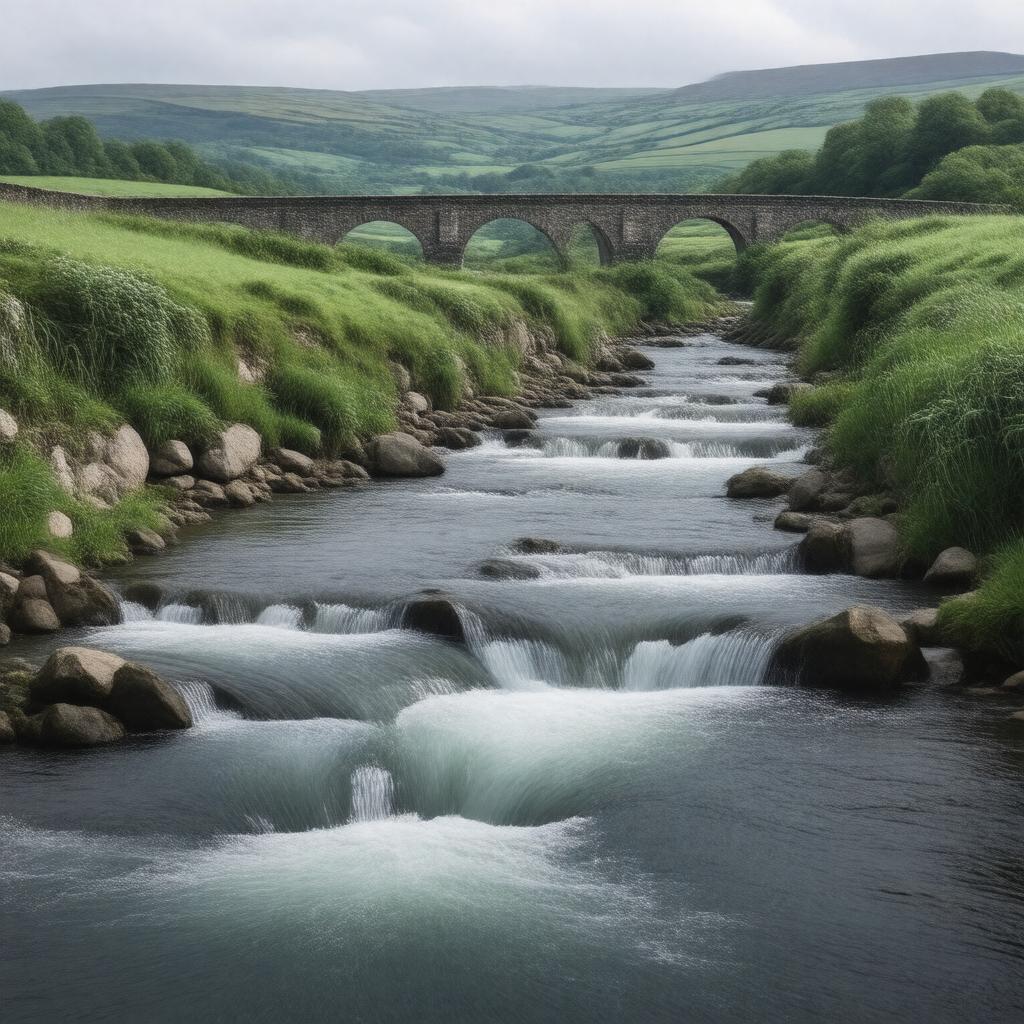 AI-created image of River Irthing
