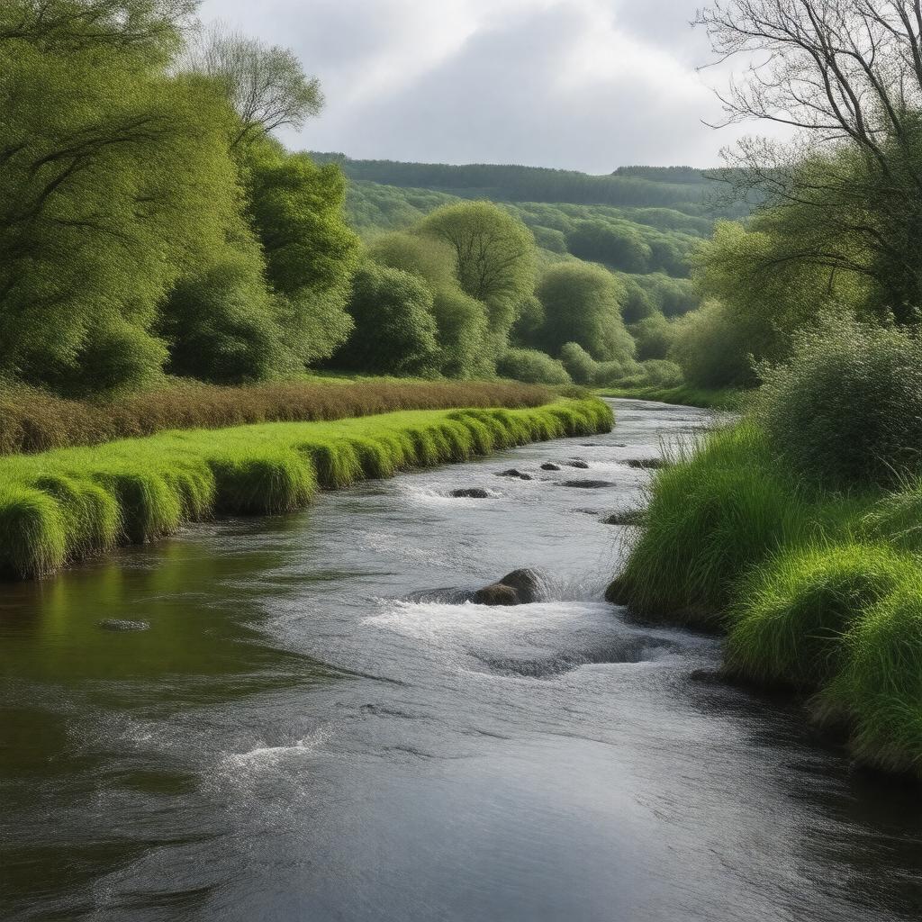 AI-created image of River Lapford Yeo
