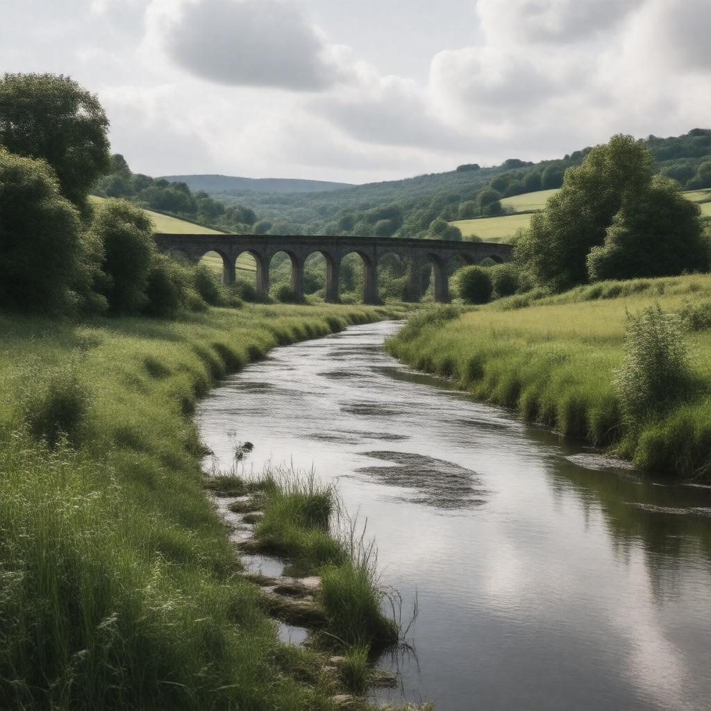 AI-created image of River Mimram