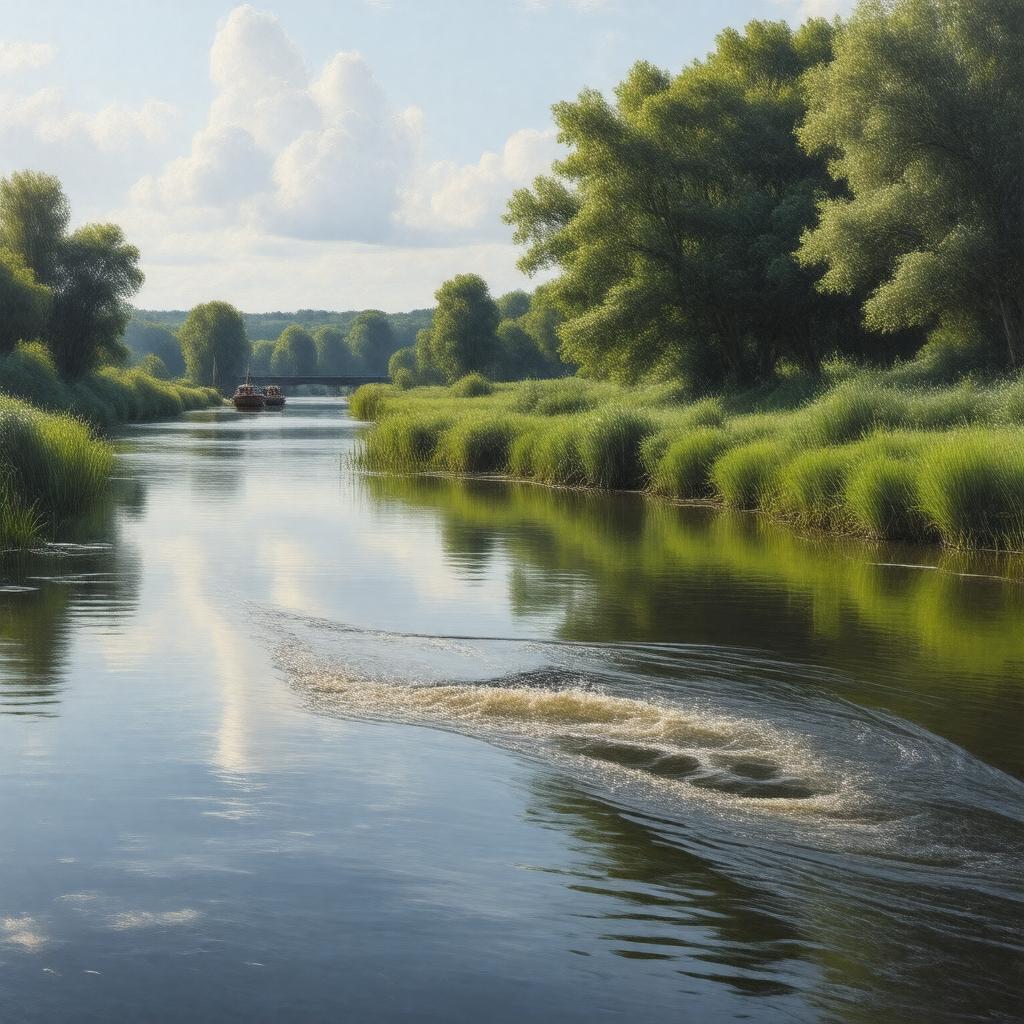 AI-created image of River Nene