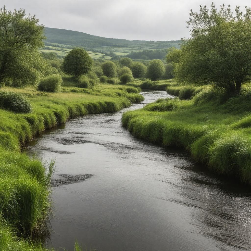 AI-created image of River Ottery