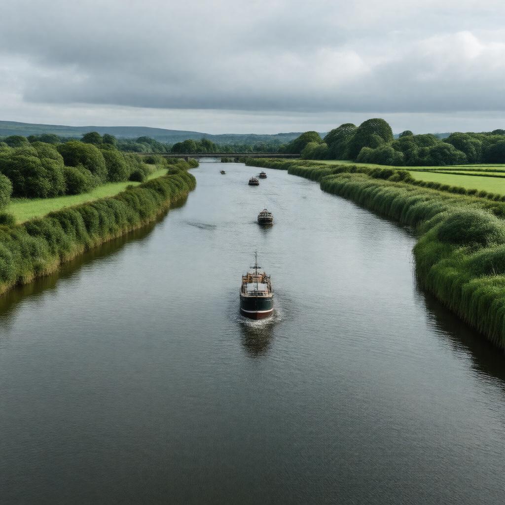 AI-created image of River Shannon