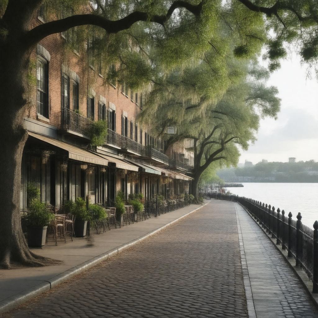 AI-created image of River Street