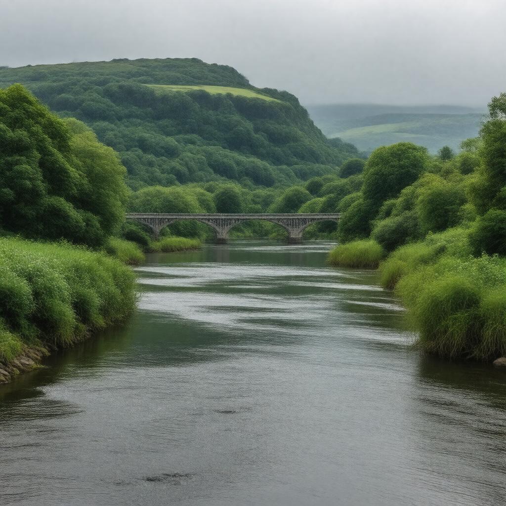 AI-created image of River Tamar