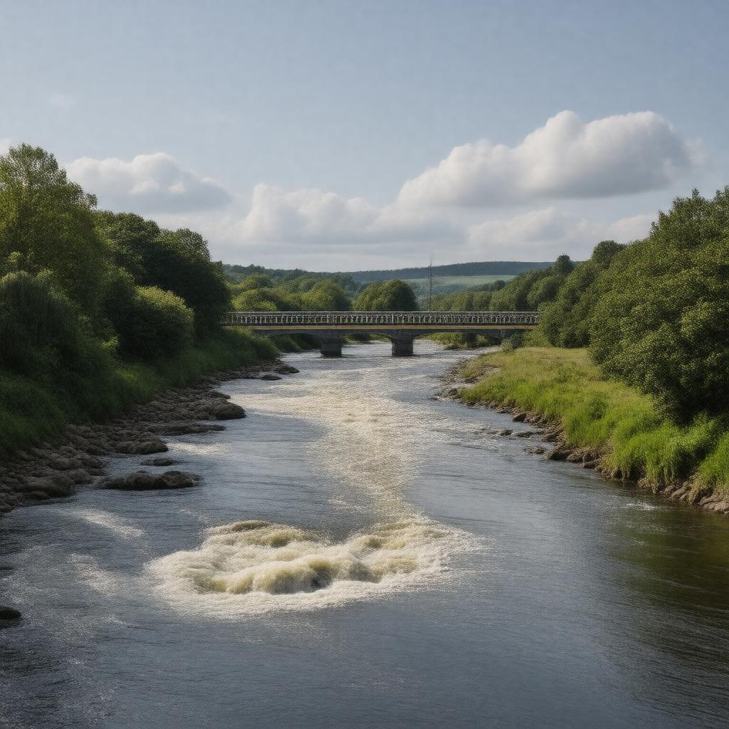 AI-created image of River Tawe