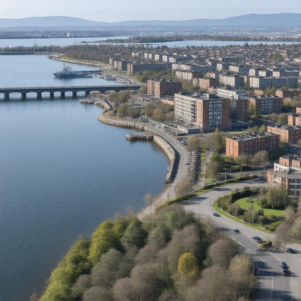 AI-created image of River Tay waterfront