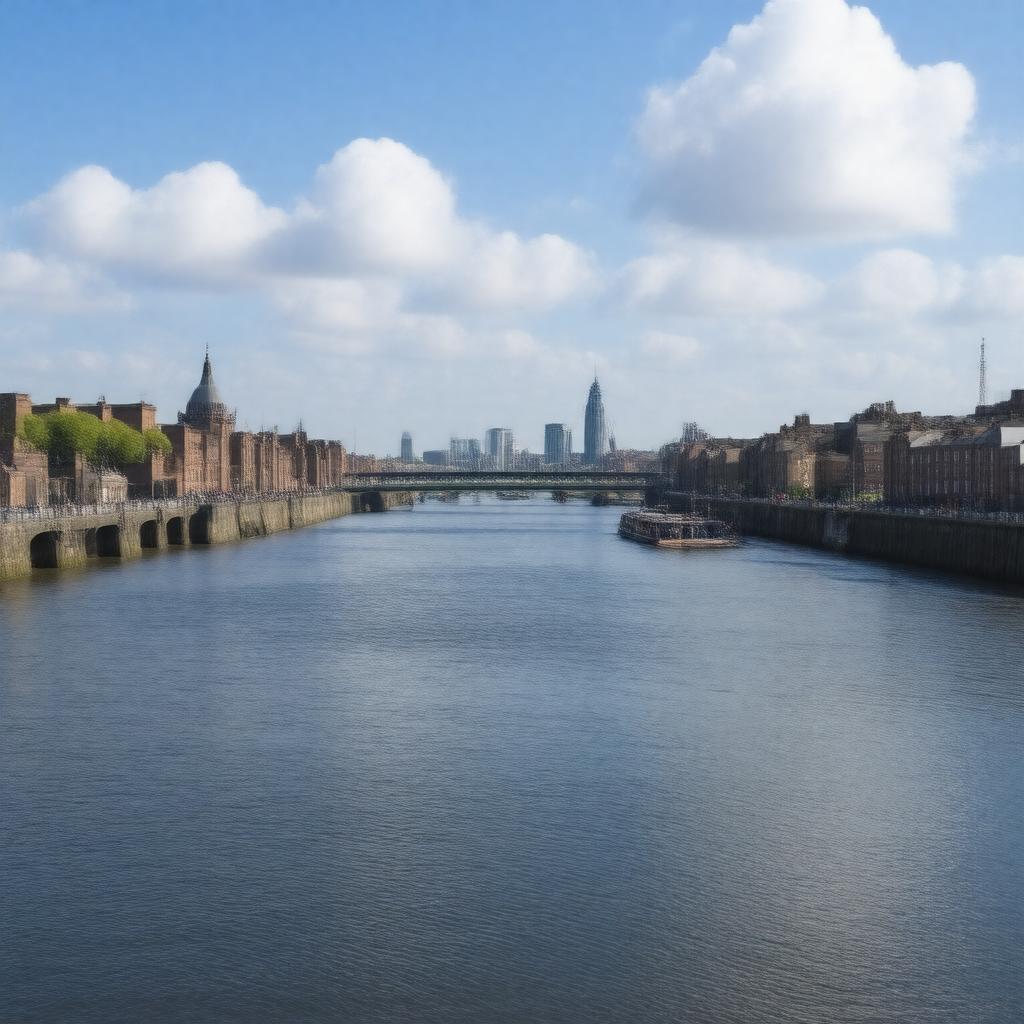 AI-created image of River Tyne