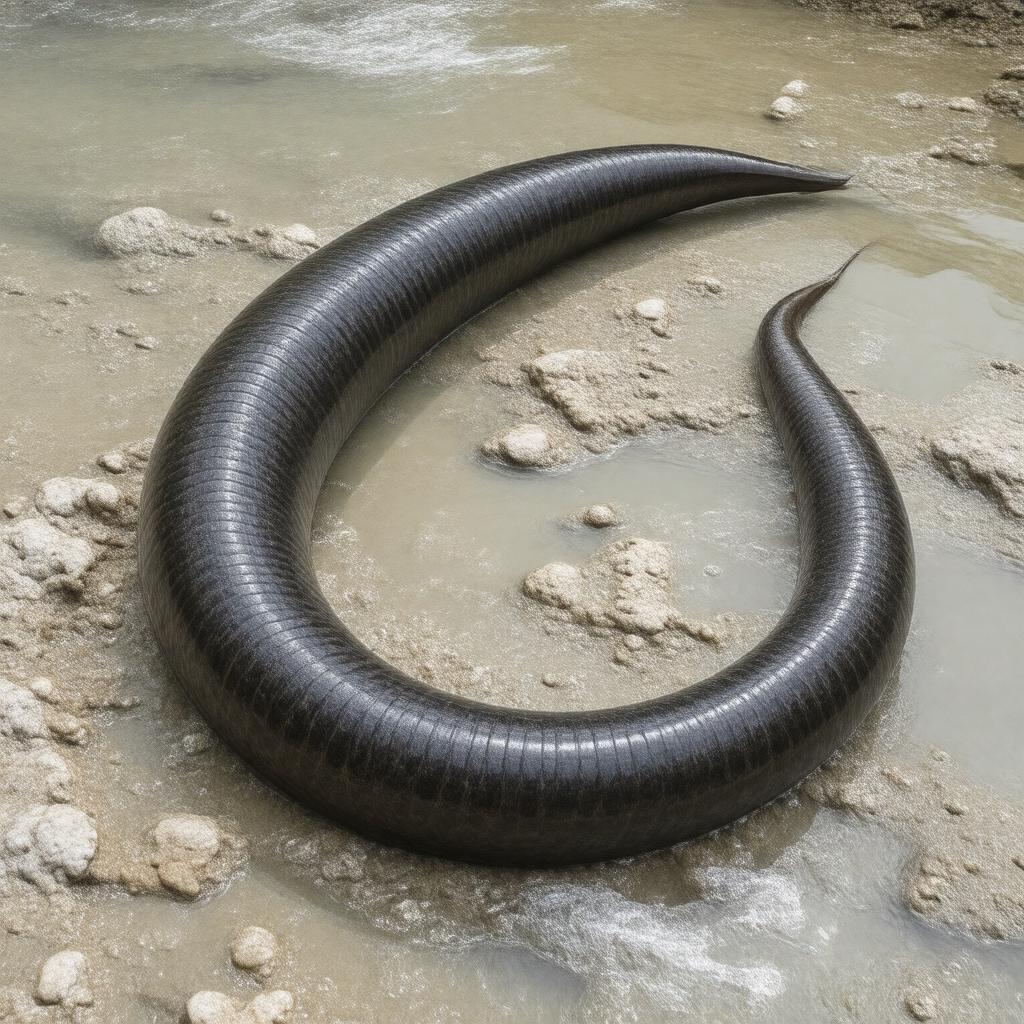 Click to view larger image AI-created image of River lamprey