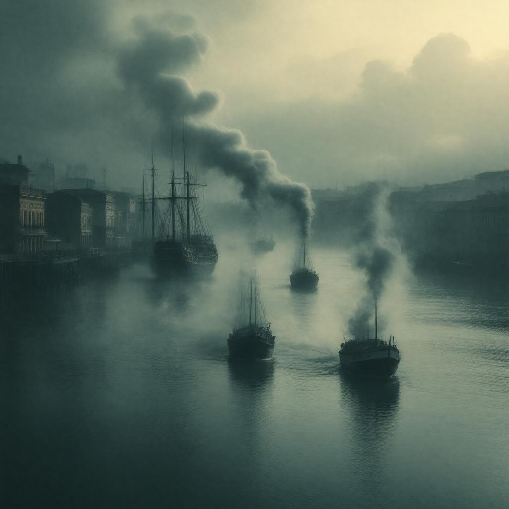 AI-created image of River of Smoke