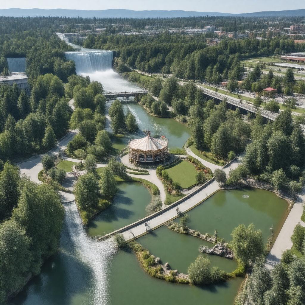 AI-created image of Riverfront Park