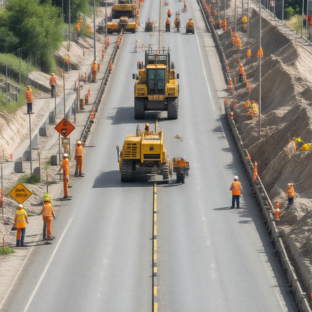 Click to view larger image AI-created image of Road Work