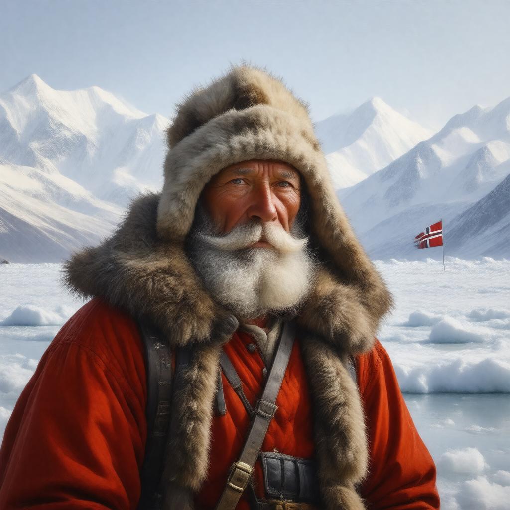 AI-created image of Roald Amundsen