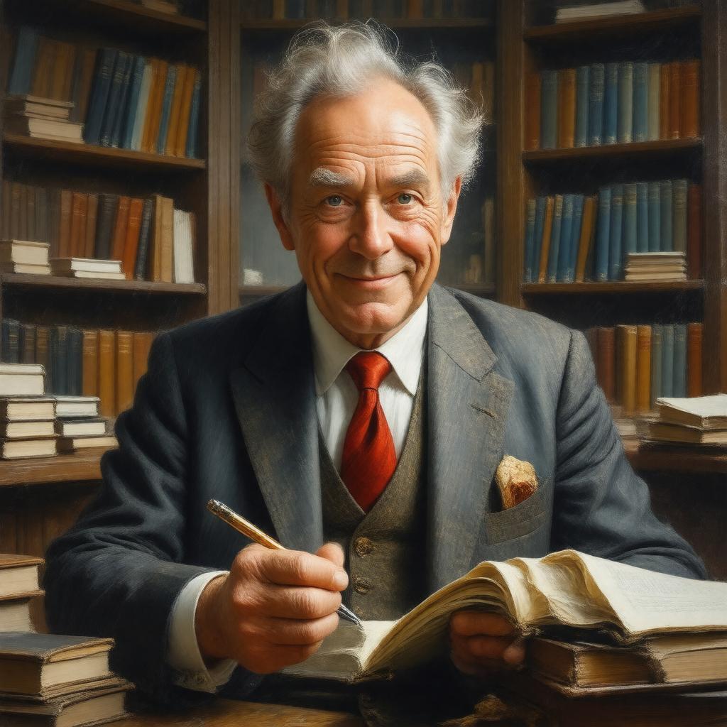 AI-created image of Roald Dahl