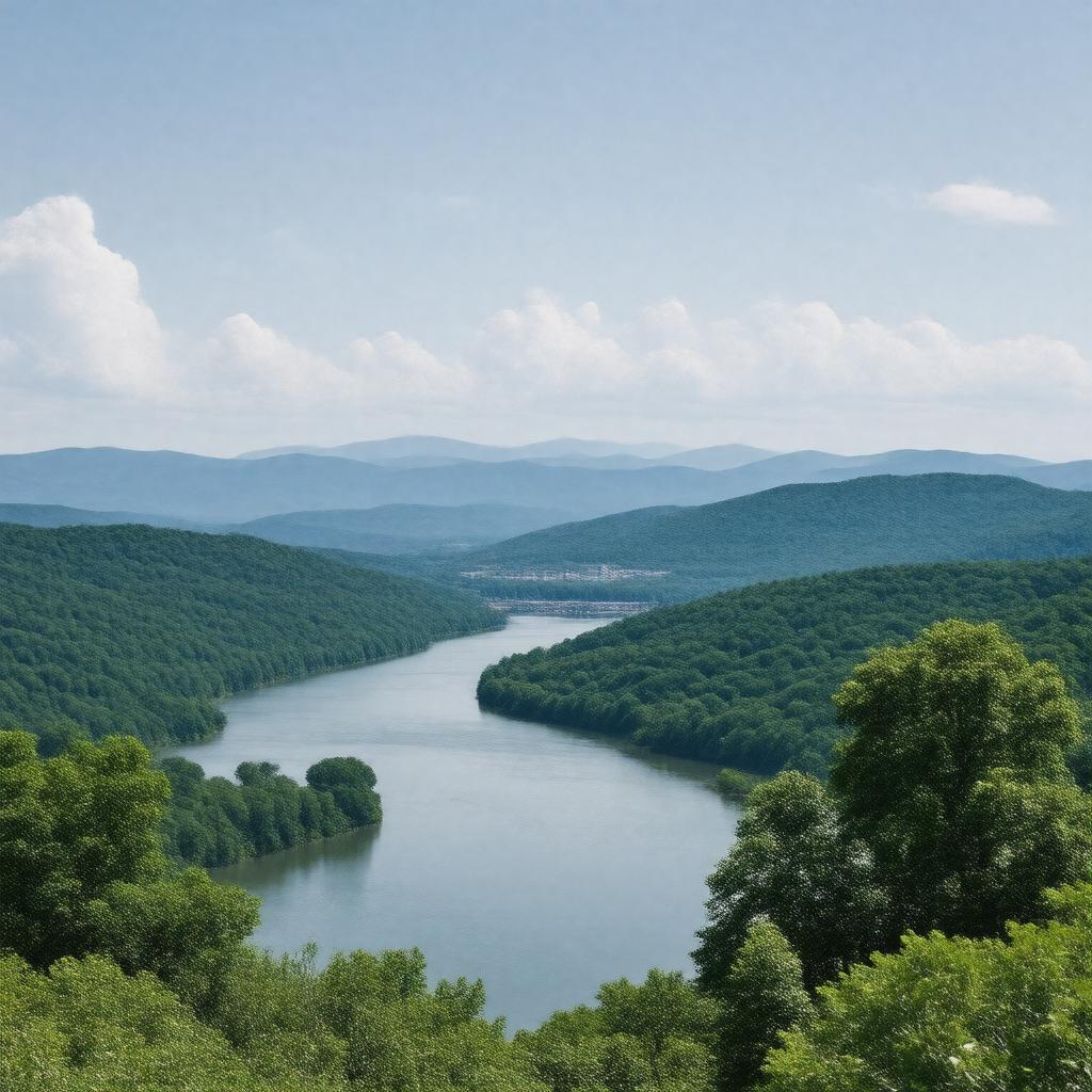 AI-created image of Roane County, Tennessee