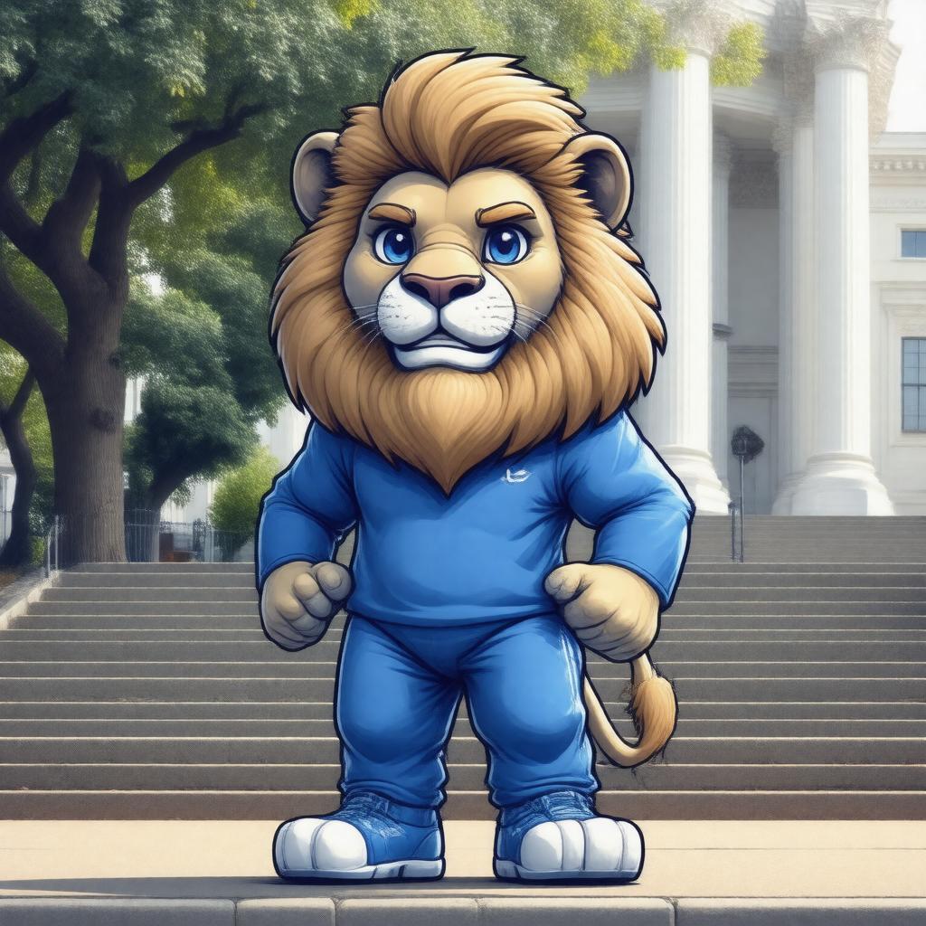 Click to view larger image AI-created image of Roar-ee the Lion
