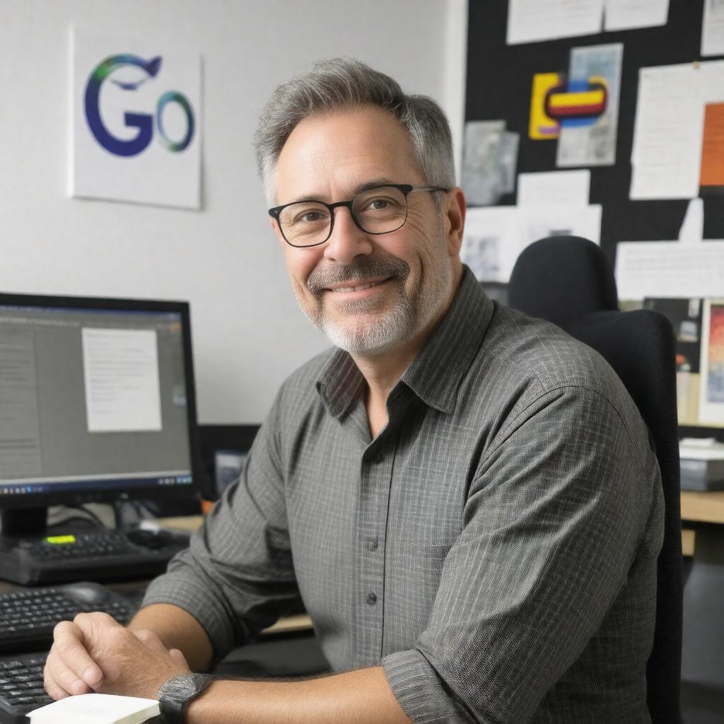 AI-created image of Rob Pike