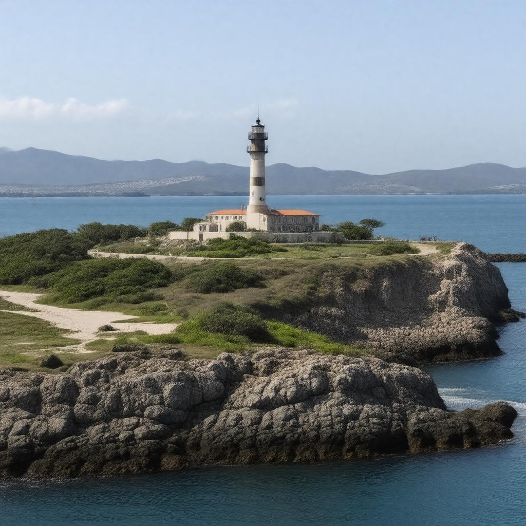 AI-created image of Robben Island