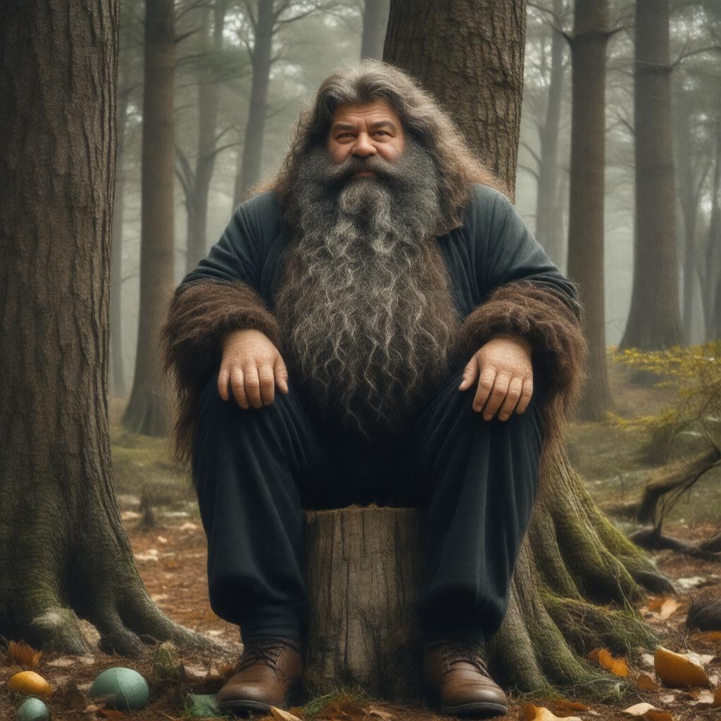 AI-created image of Robbie Coltrane