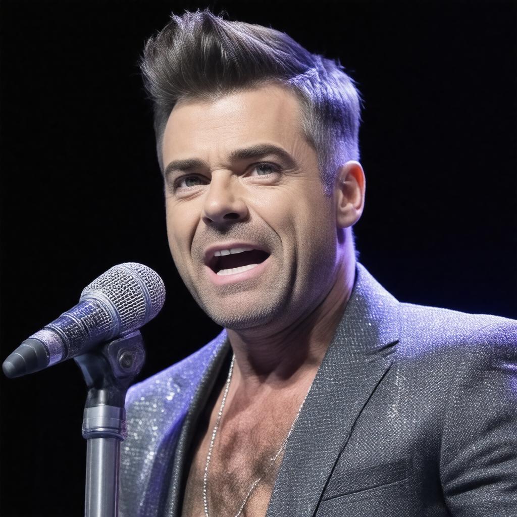 AI-created image of Robbie Williams