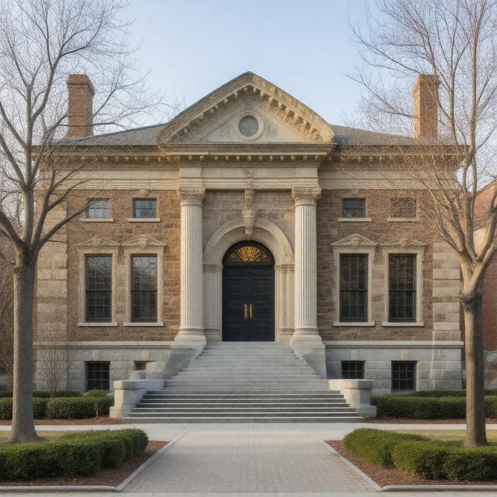 Click to view larger image AI-created image of Robbins Library