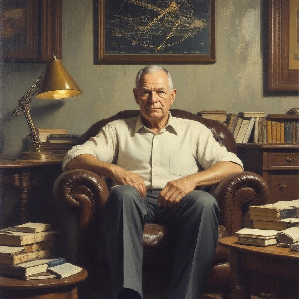 AI-created image of Robert A. Heinlein