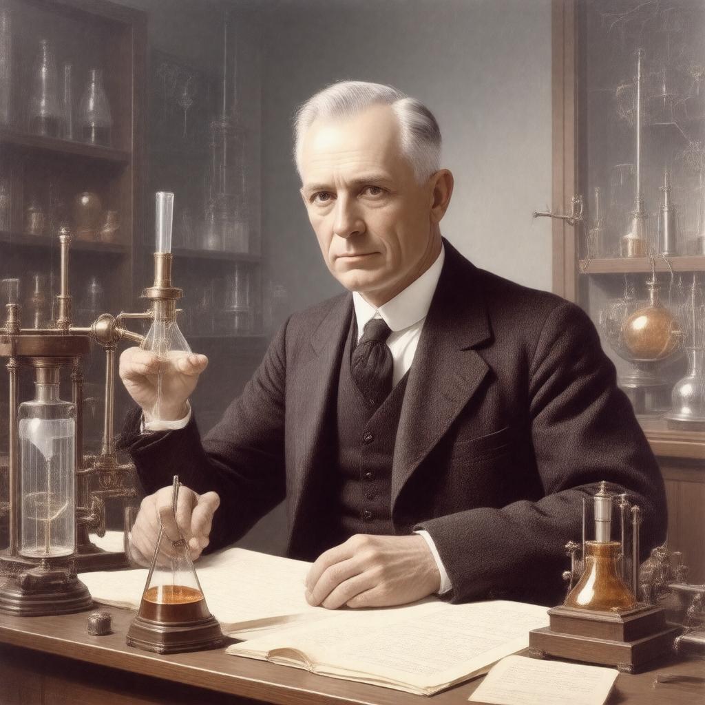 AI-created image of Robert A. Millikan