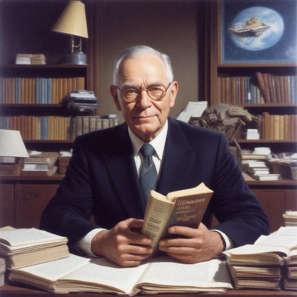 AI-created image of Robert Anson Heinlein