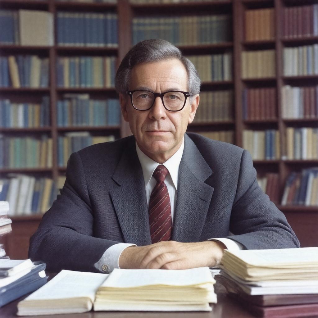 Click to view larger image AI-created image of Robert Axelrod