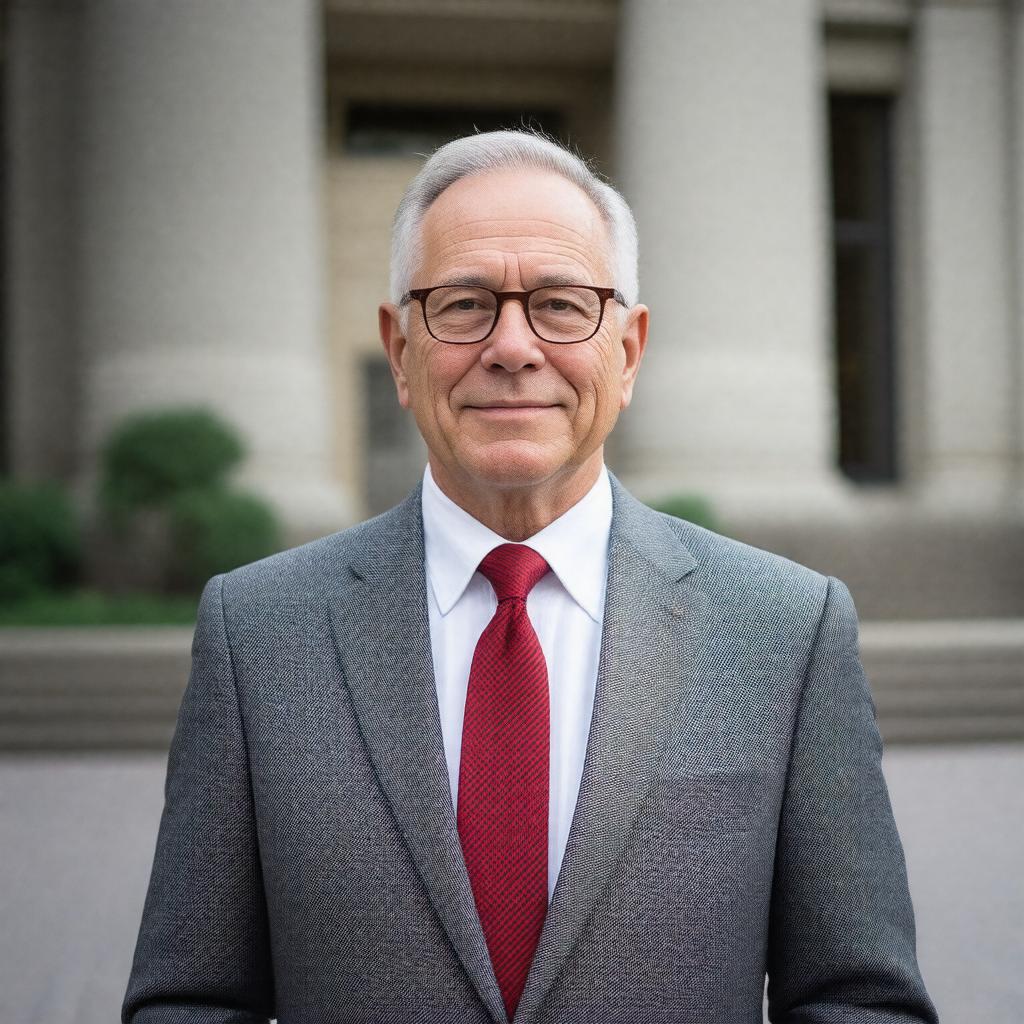 AI-created image of Robert B. Hajim