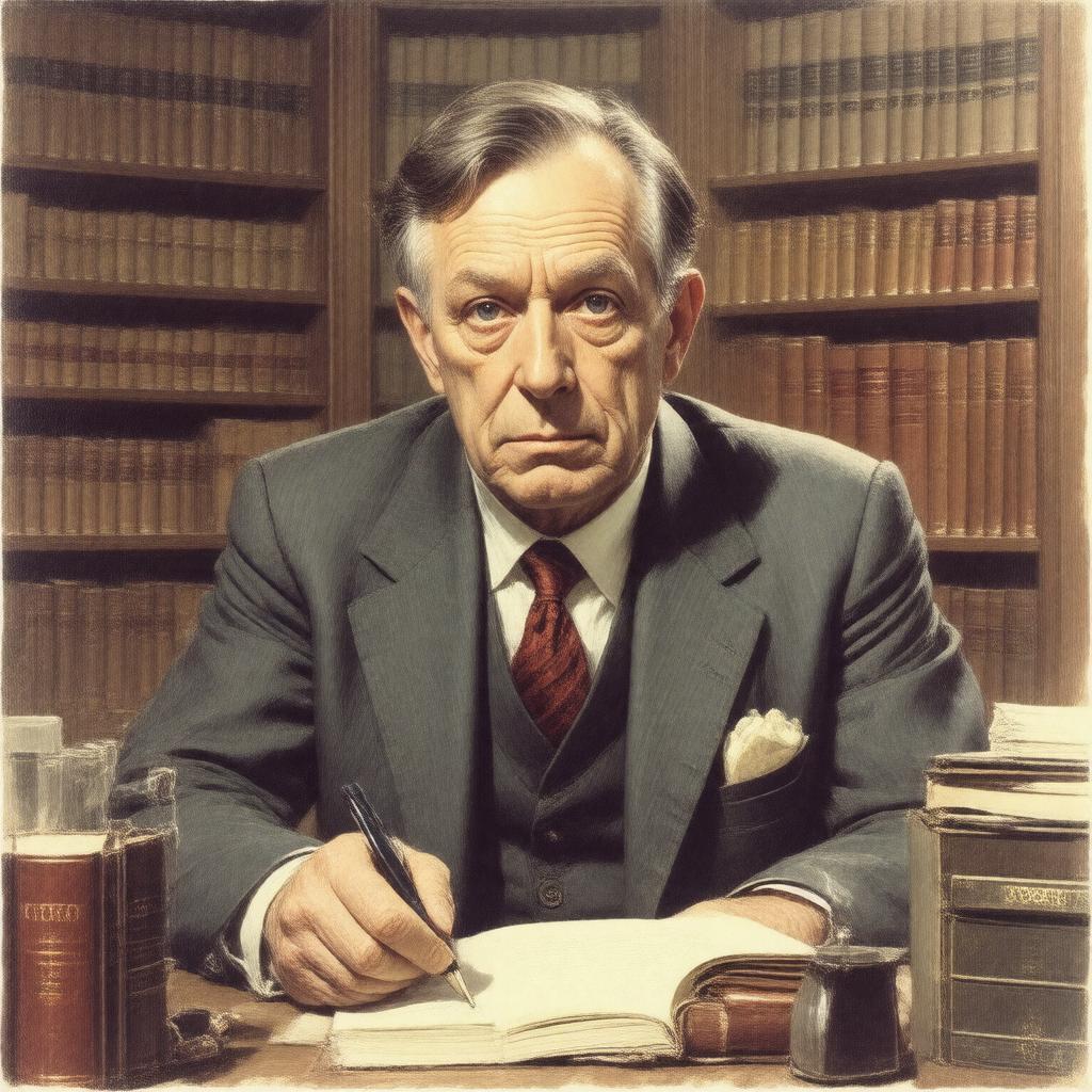 AI-created image of Robert Bloch