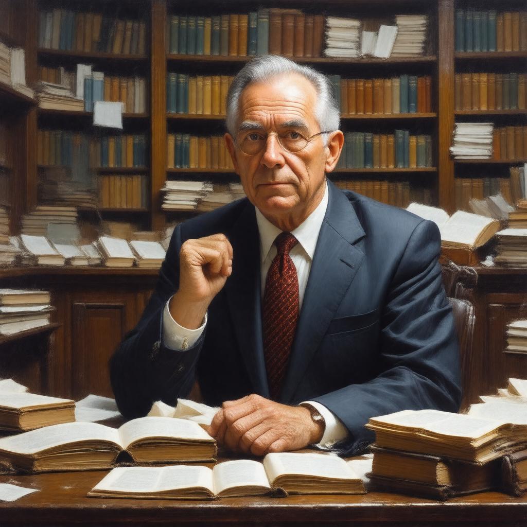 AI-created image of Robert C. Merton