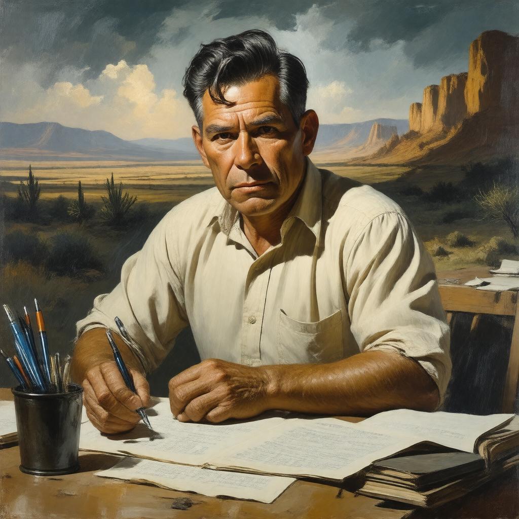 AI-created image of Robert E. Howard