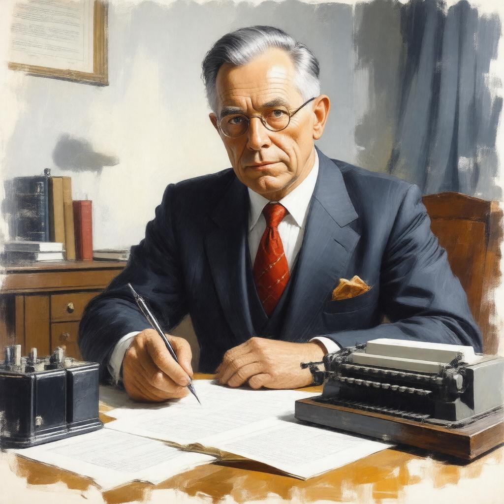 AI-created image of Robert E. Sherwood