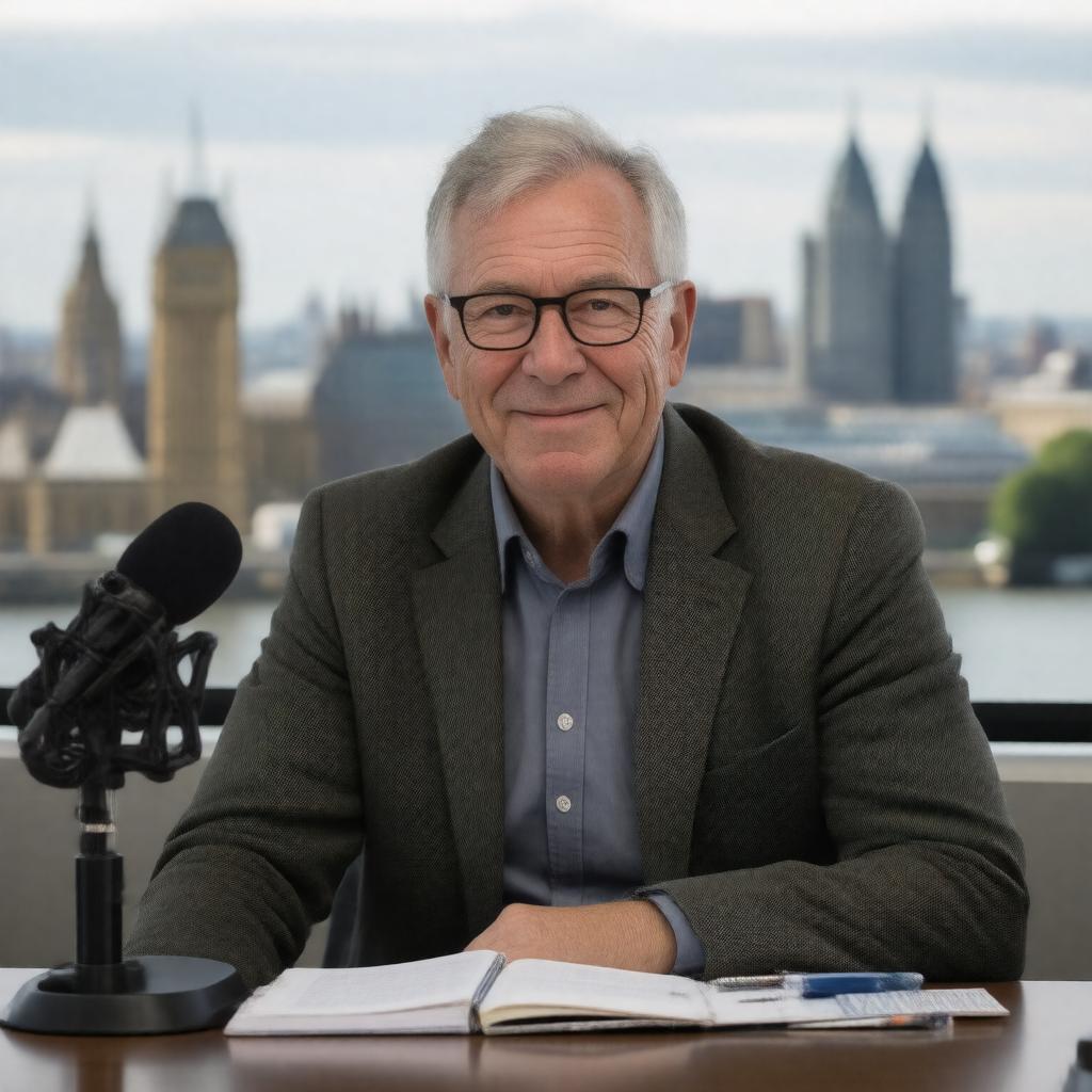 Click to view larger image AI-created image of Robert Elms