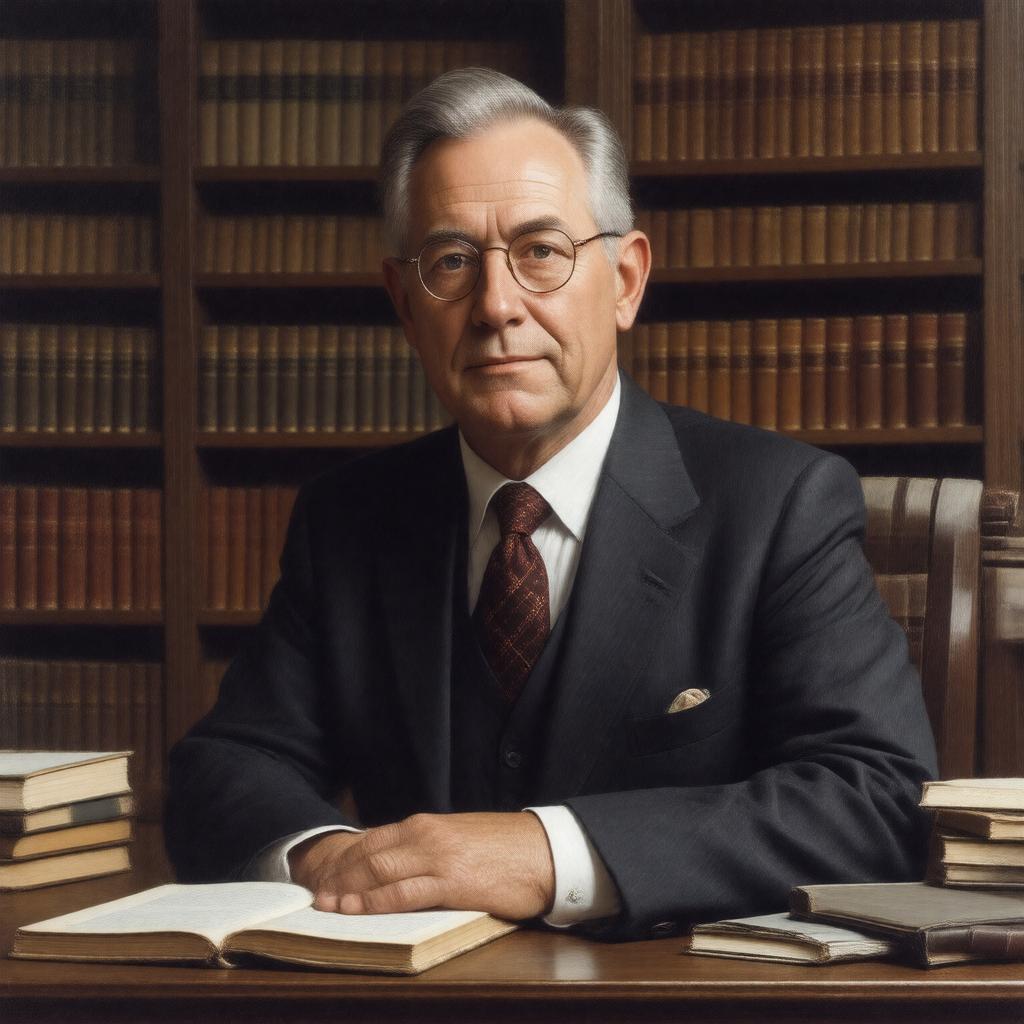 AI-created image of Robert Fogel