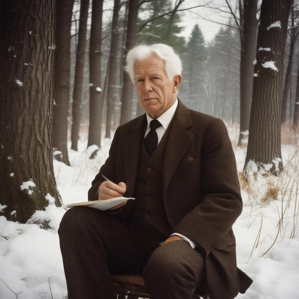 AI-created image of Robert Frost
