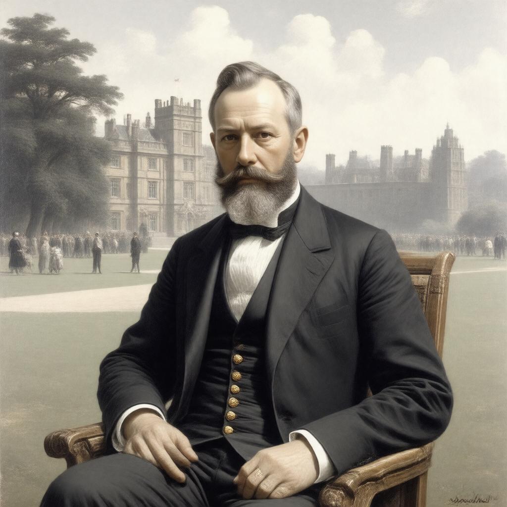 Click to view larger image AI-created image of Robert Gascoyne-Cecil, 3rd Marquess of Salisbury