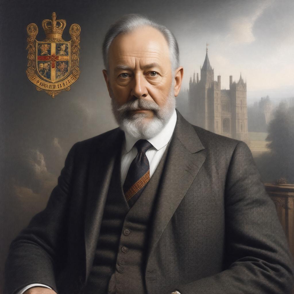 Click to view larger image AI-created image of Robert Gascoyne-Cecil, 7th Marquess of Salisbury