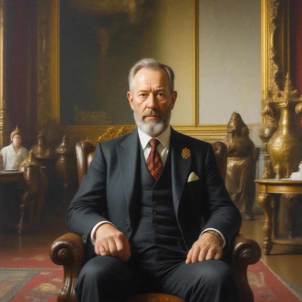 AI-created image of Robert Gascoyne-Cecil, Viscount Cranborne