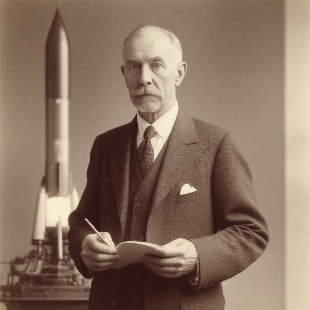 AI-created image of Robert Goddard