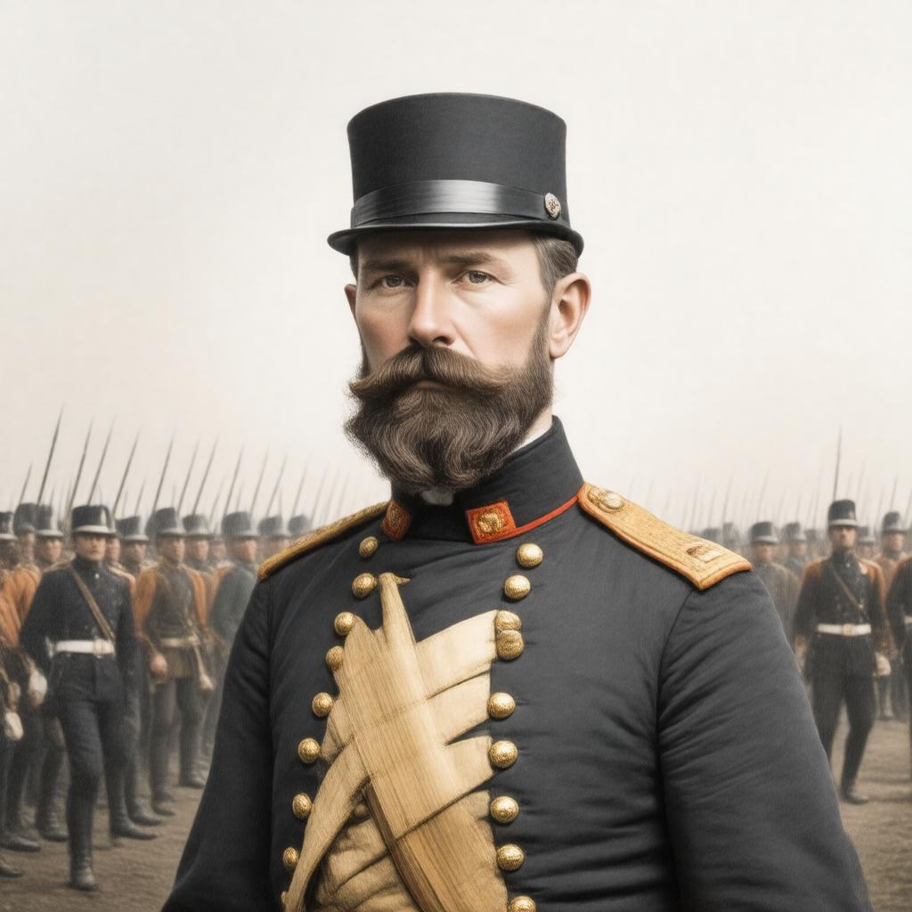 AI-created image of Robert Gould Shaw