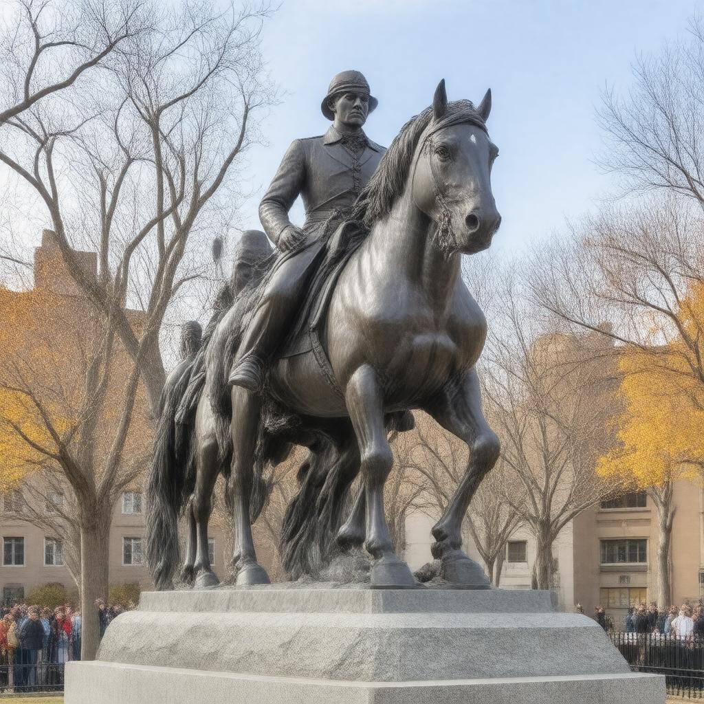 AI-created image of Robert Gould Shaw Memorial