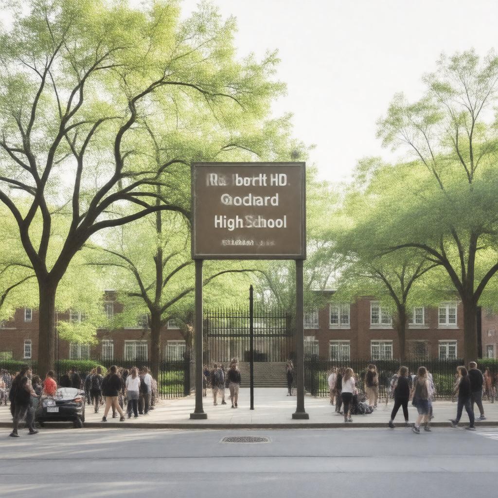 AI-created image of Robert H. Goddard High School