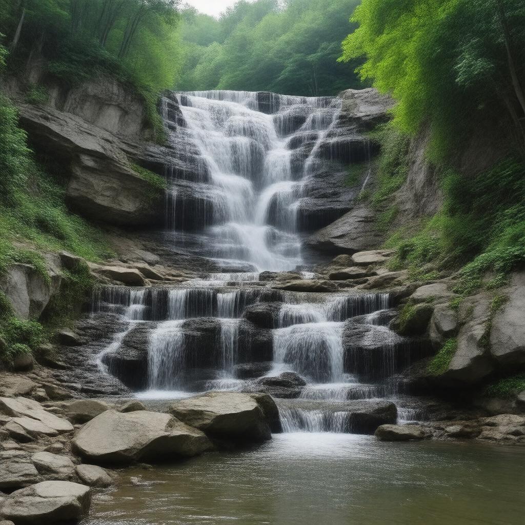 AI-created image of Robert H. Treman State Park