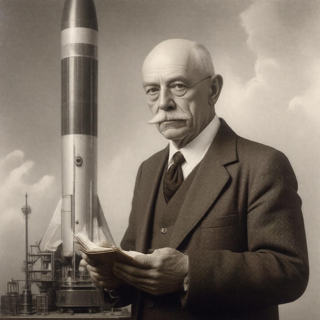 AI-created image of Robert Hutchings Goddard