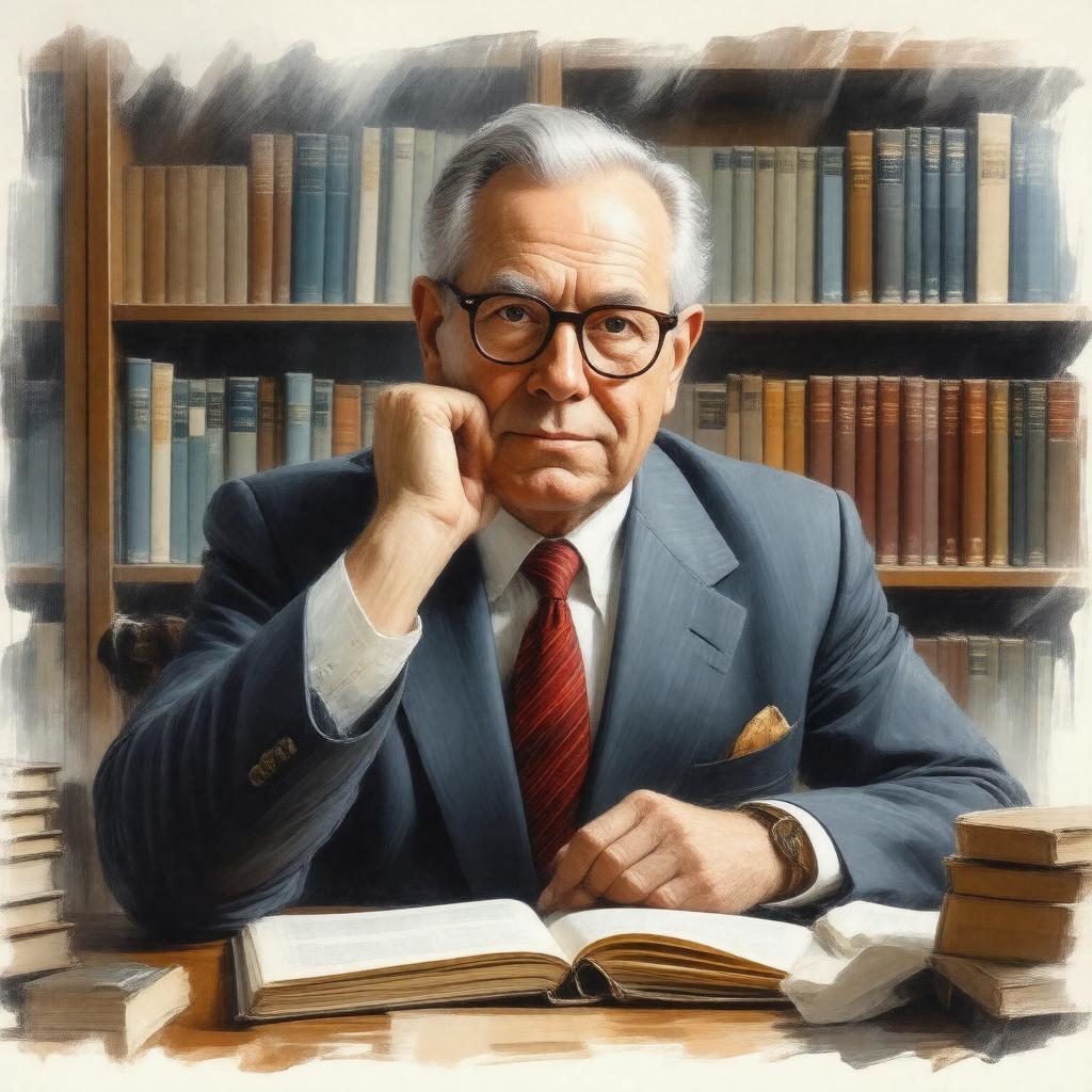 AI-created image of Robert J. Samuelson