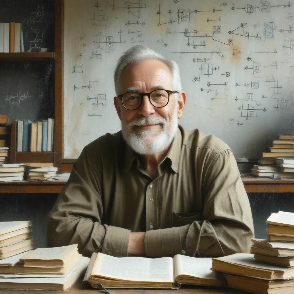 AI-created image of Robert Langlands