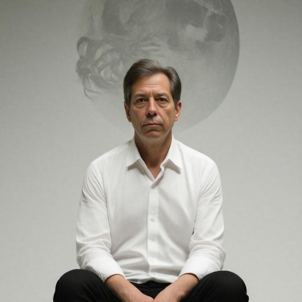 AI-created image of Robert Lepage