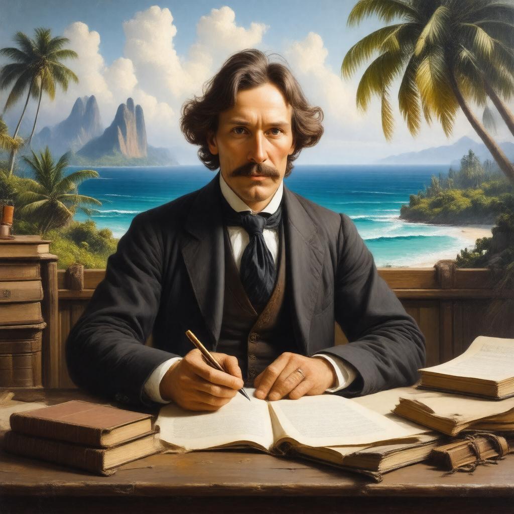 AI-created image of Robert Louis Stevenson