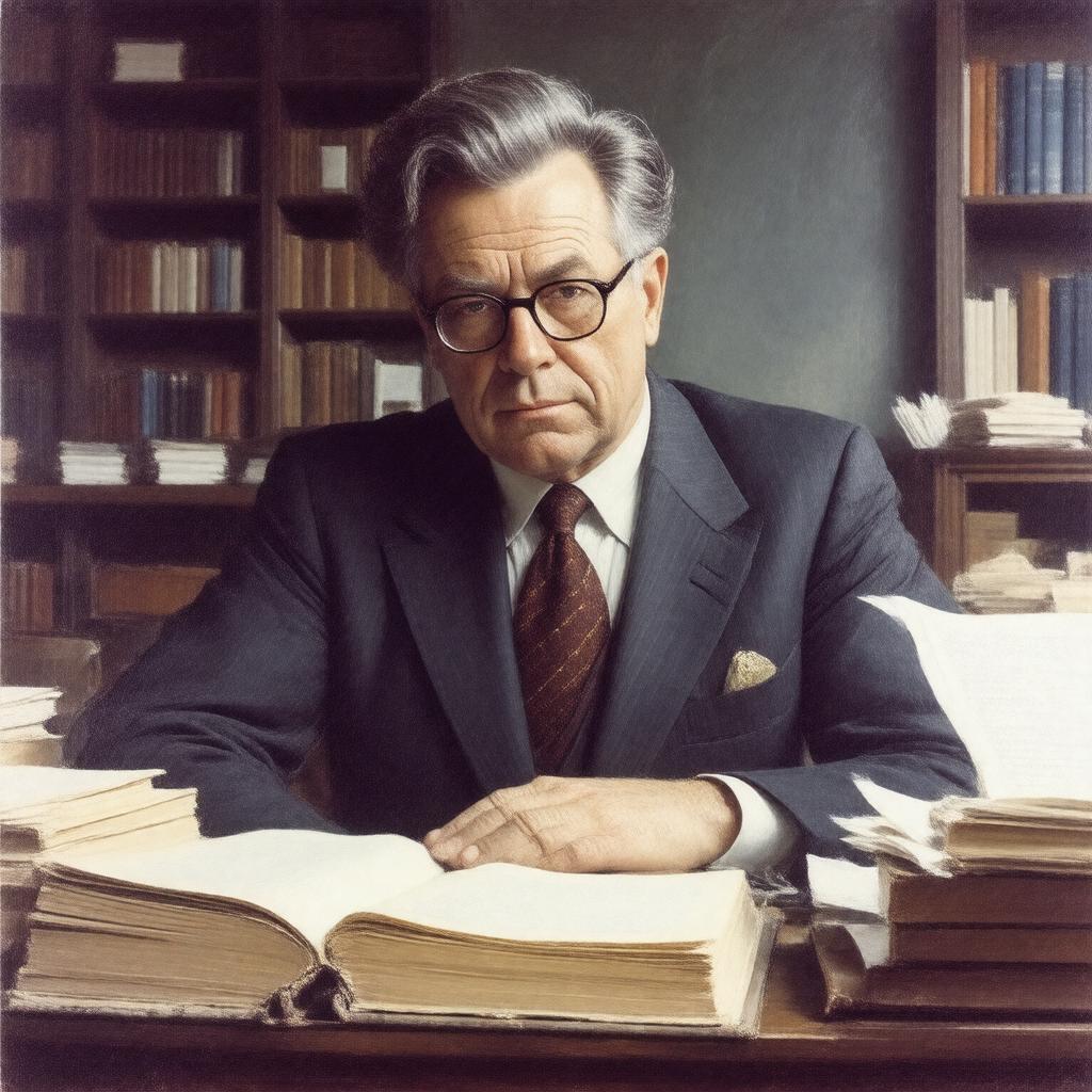 AI-created image of Robert Lowell
